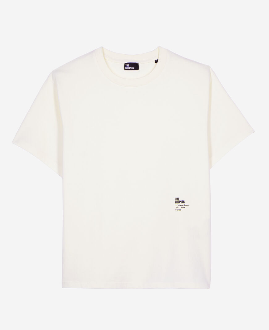 The Kooples FEMME ECRU t-shirt avec sérigraphie écru