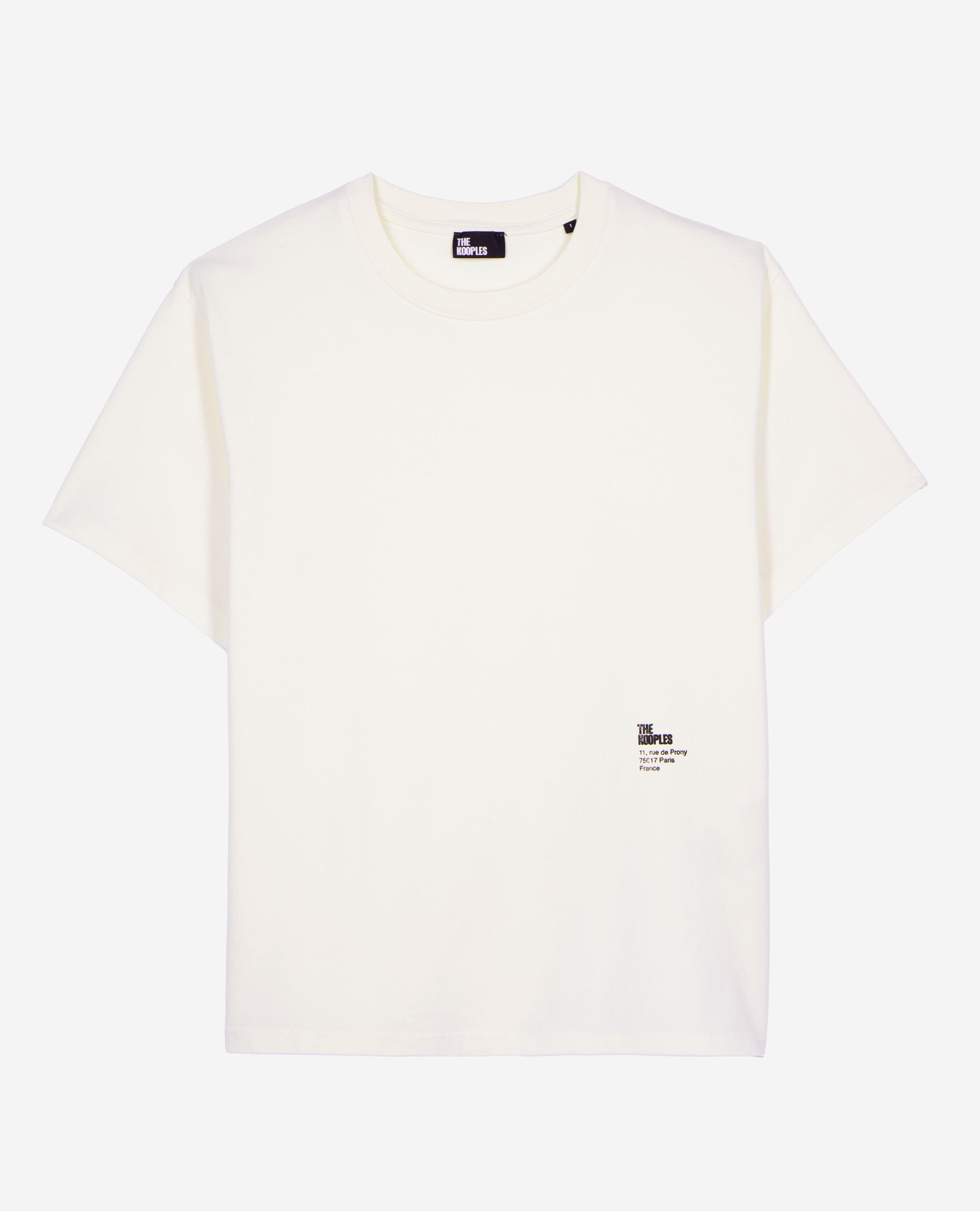 T-shirt avec sérigraphie écru, ECRU, hi-res image number null
