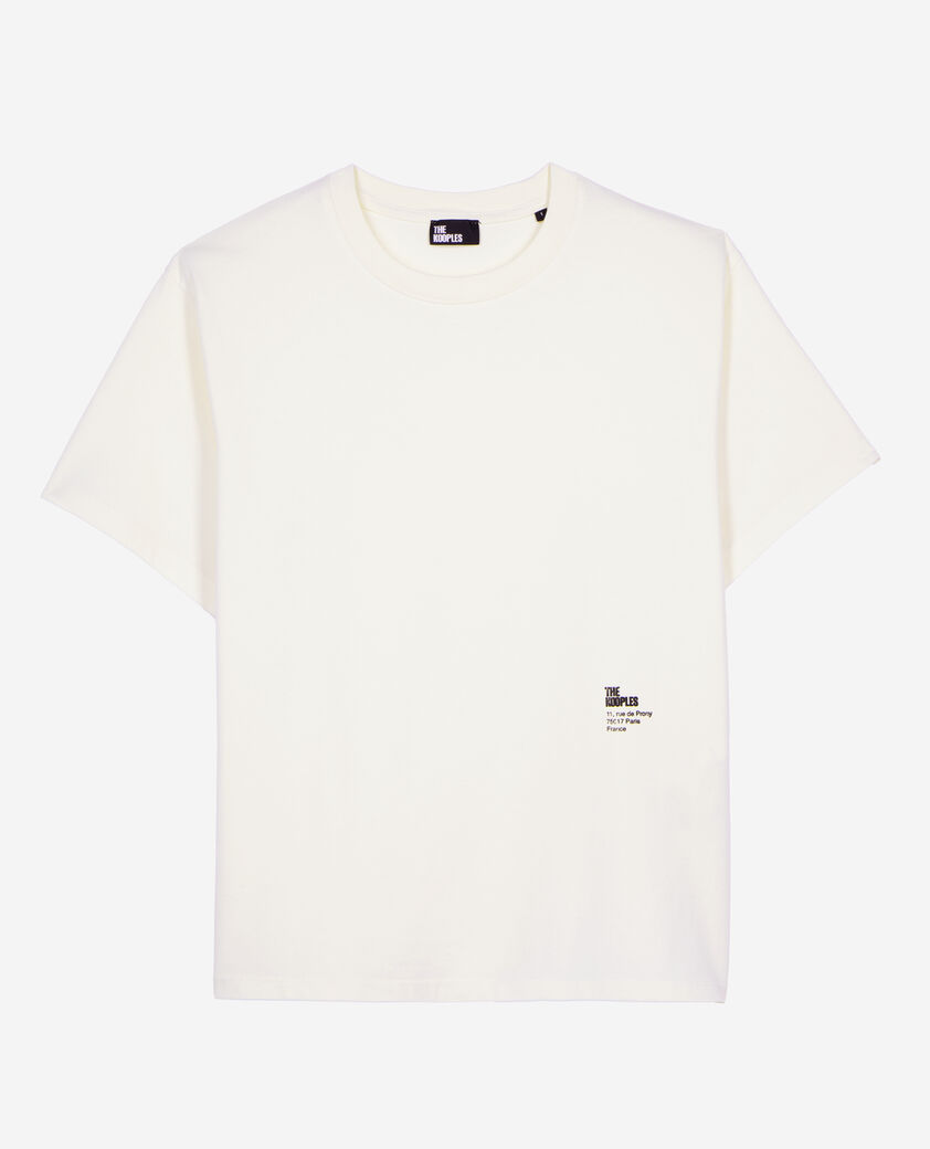 The Kooples FEMME ECRU t-shirt avec sérigraphie écru