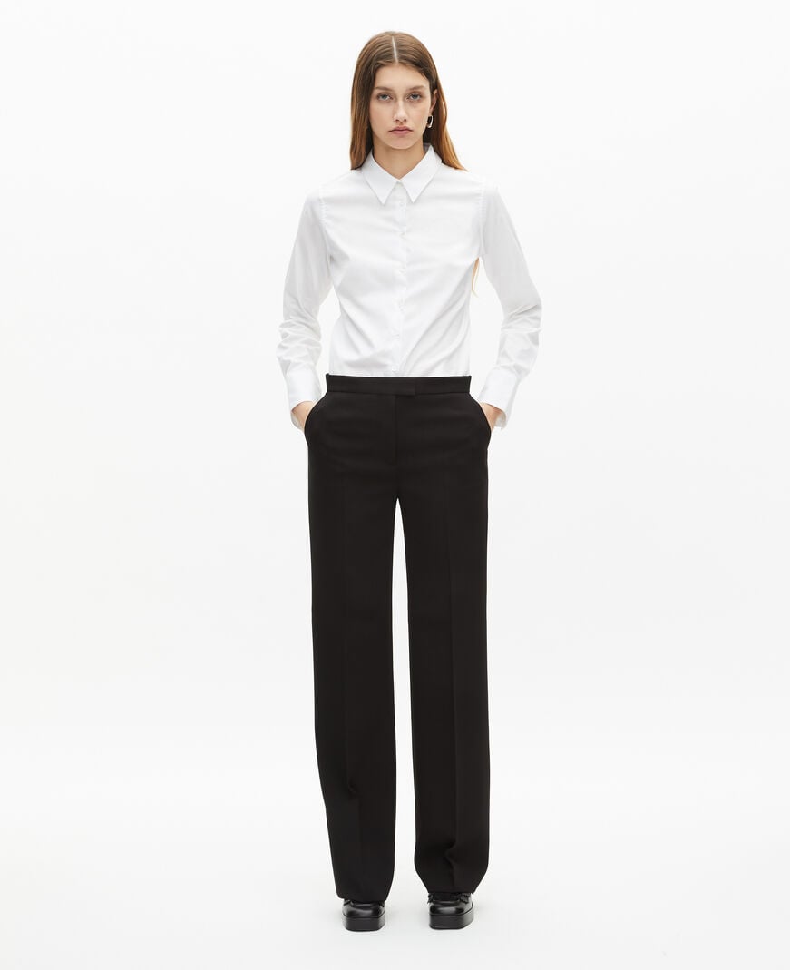 The Kooples WOMEN WHITE white poplin shirt