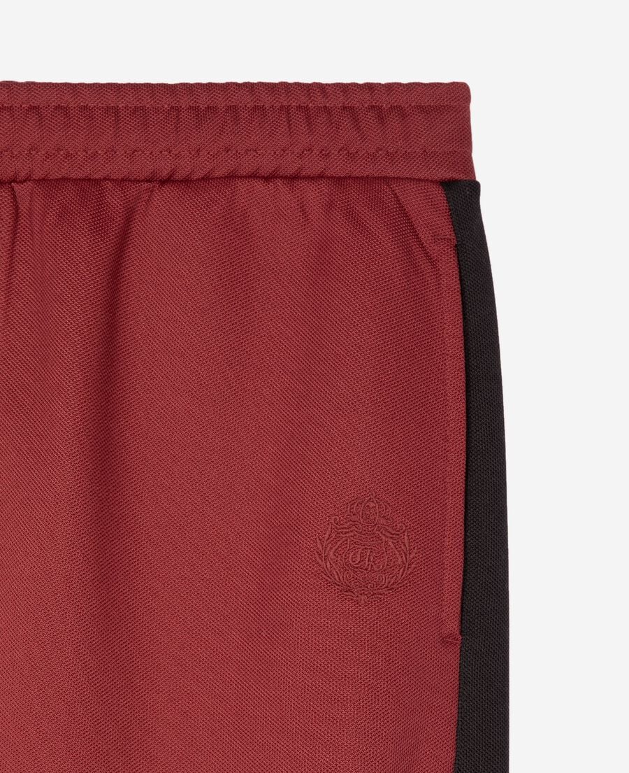 The Kooples MEN BURGUNDY wide burgundy jogging bottoms