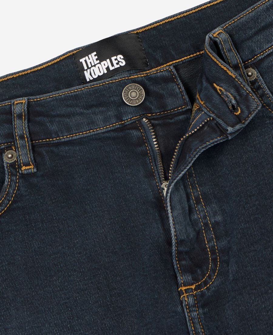 The Kooples HERREN BLUE ELECTRIC dunkelblaue slim-fit-jeans