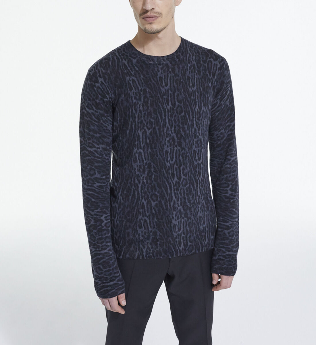 Leopard print cashmere best sale sweater