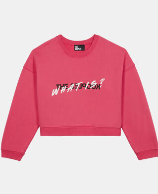 The Kooples FEMME RETRO PINK sweatshirt court what is fuchsia