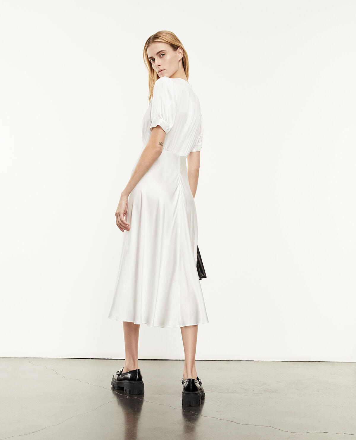Long cotton dresses with short sleeves hotsell