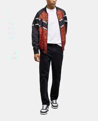 The Kooples H MULTICOLOR two-tone jacket with logo bands