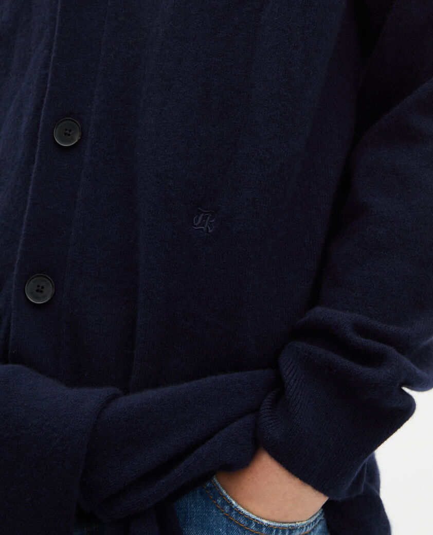 The Kooples HOMME NAVY cardigan en cachemire marine