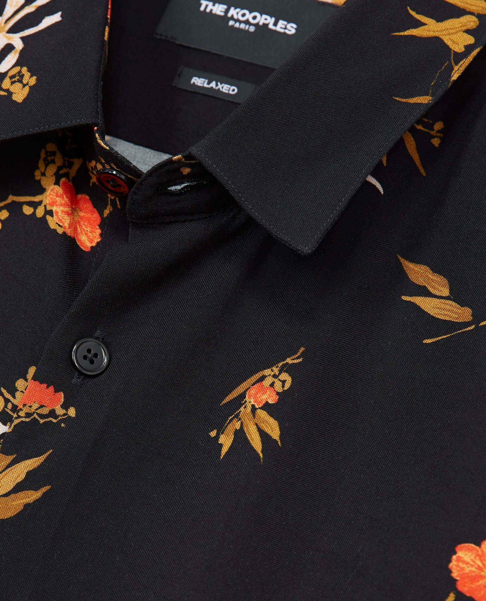 Long sleeves shirt, BLACK / GOLD, hi-res image number null