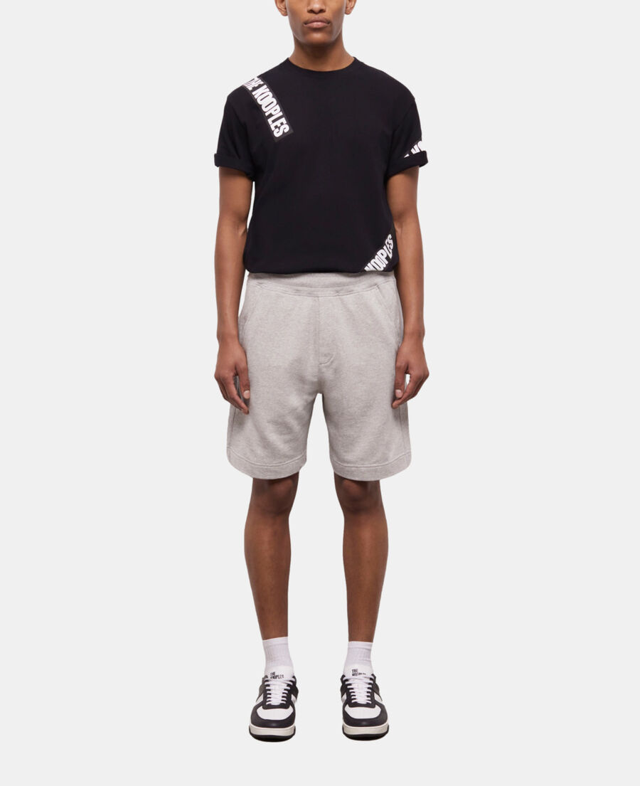 pantalones cortos muletón gris claro