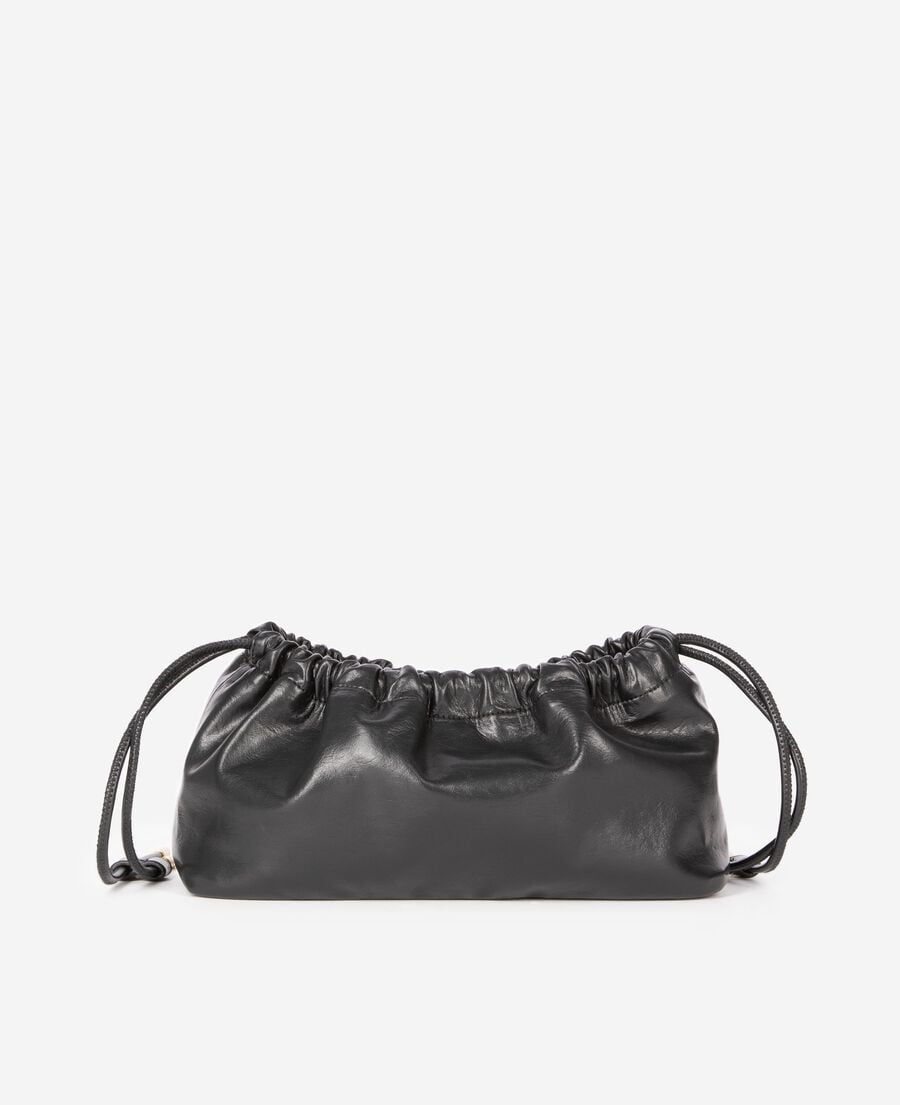 The Kooples WOMEN BLACK taylor bag in black recycled leather