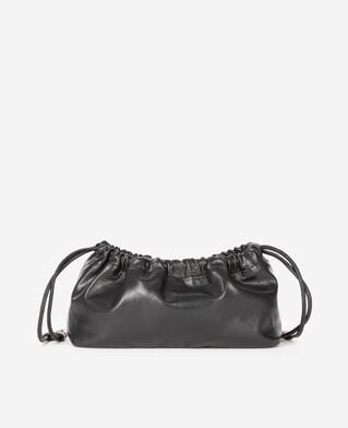 The Kooples WOMEN BLACK taylor bag in black recycled leather