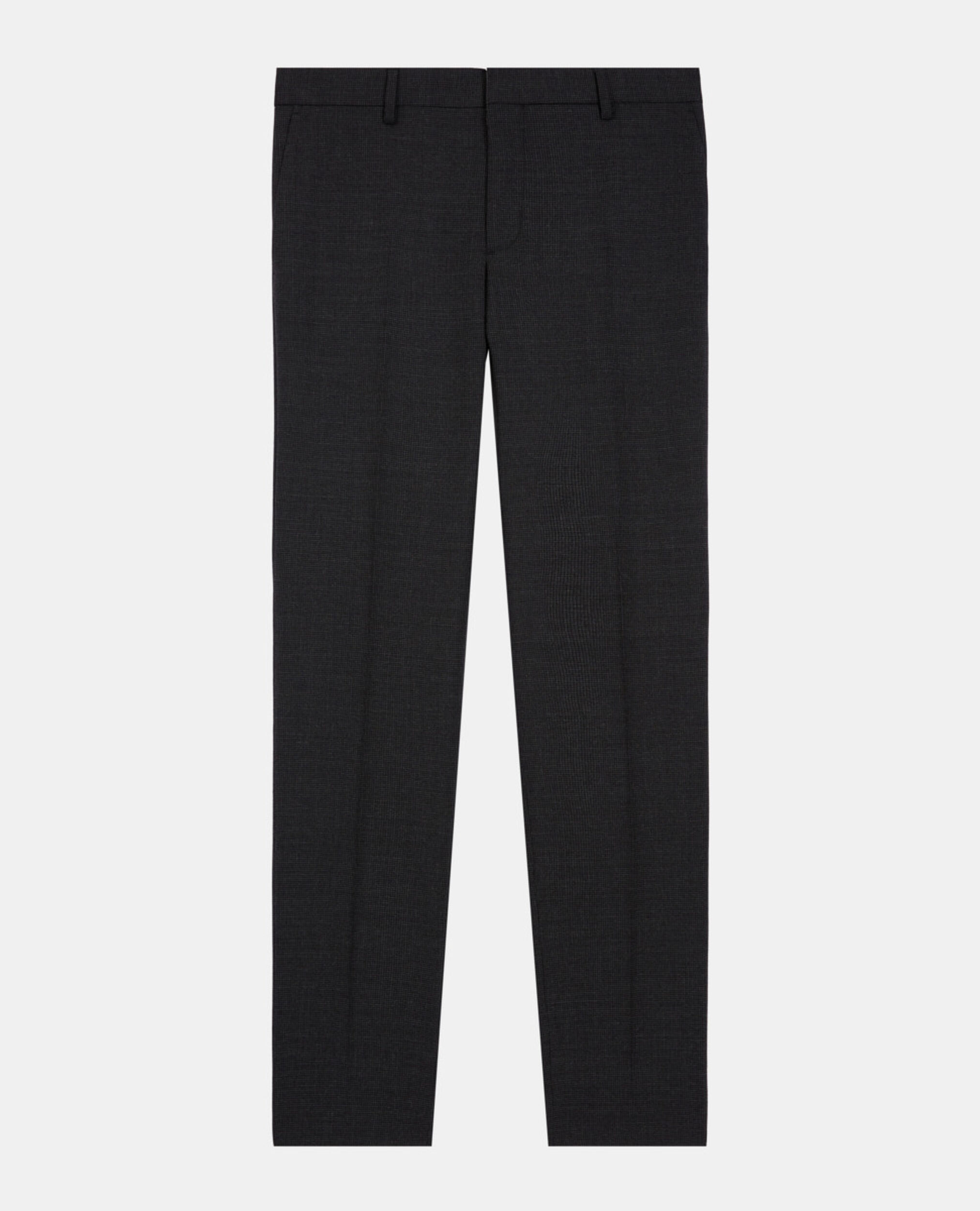 Pantalón traje lana negro, BLACK, hi-res image number null