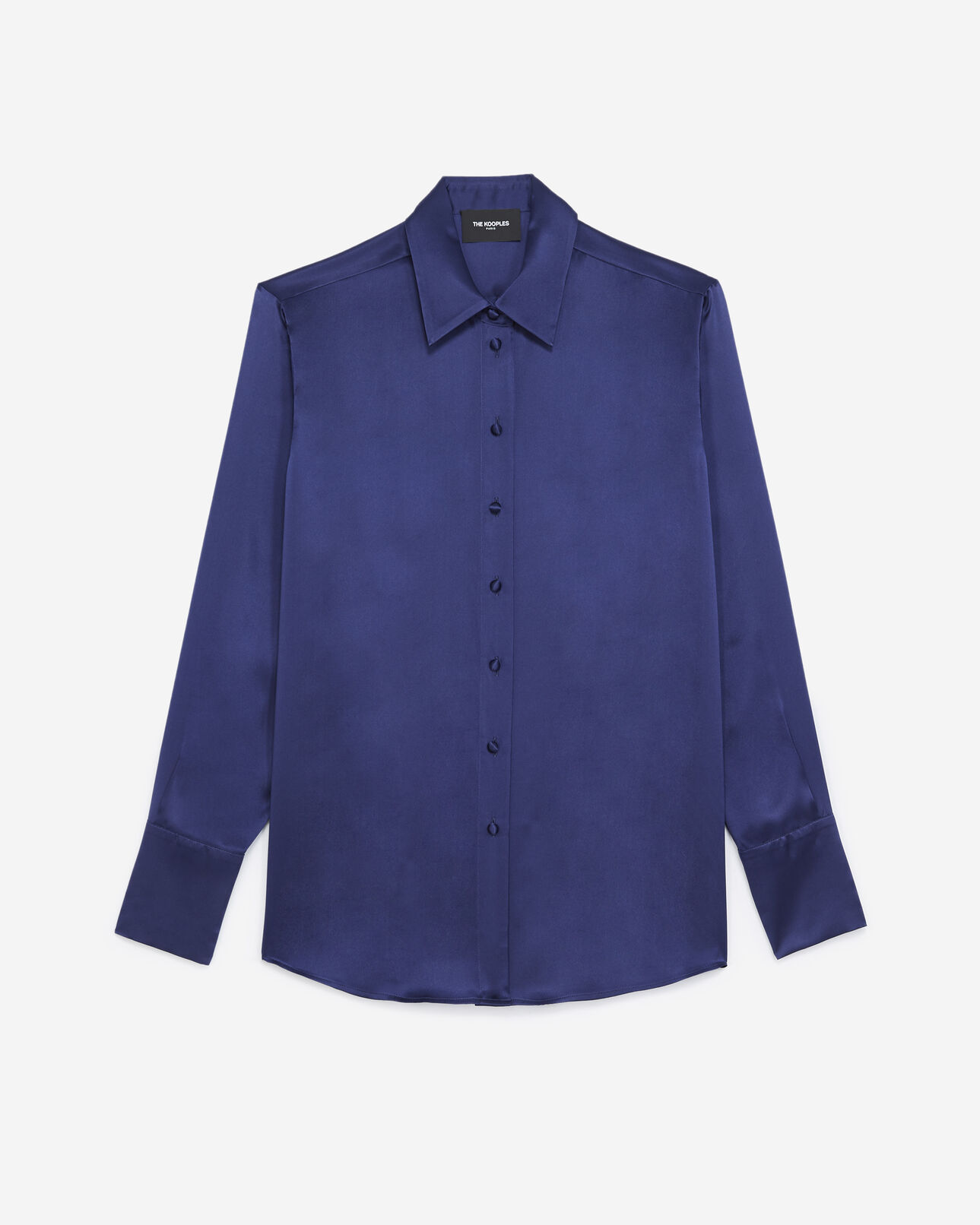 The Kooples FEMME NAVY chemise bleu marine à manches longues