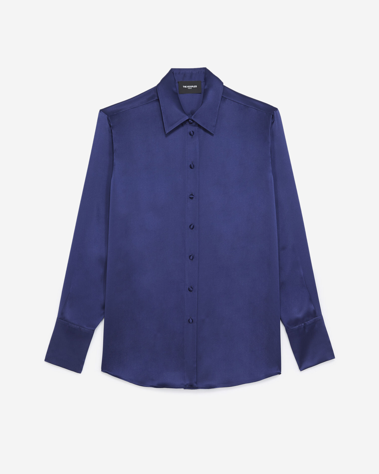 Chemise bleu marine à manches longues, NAVY, hi-res image number null