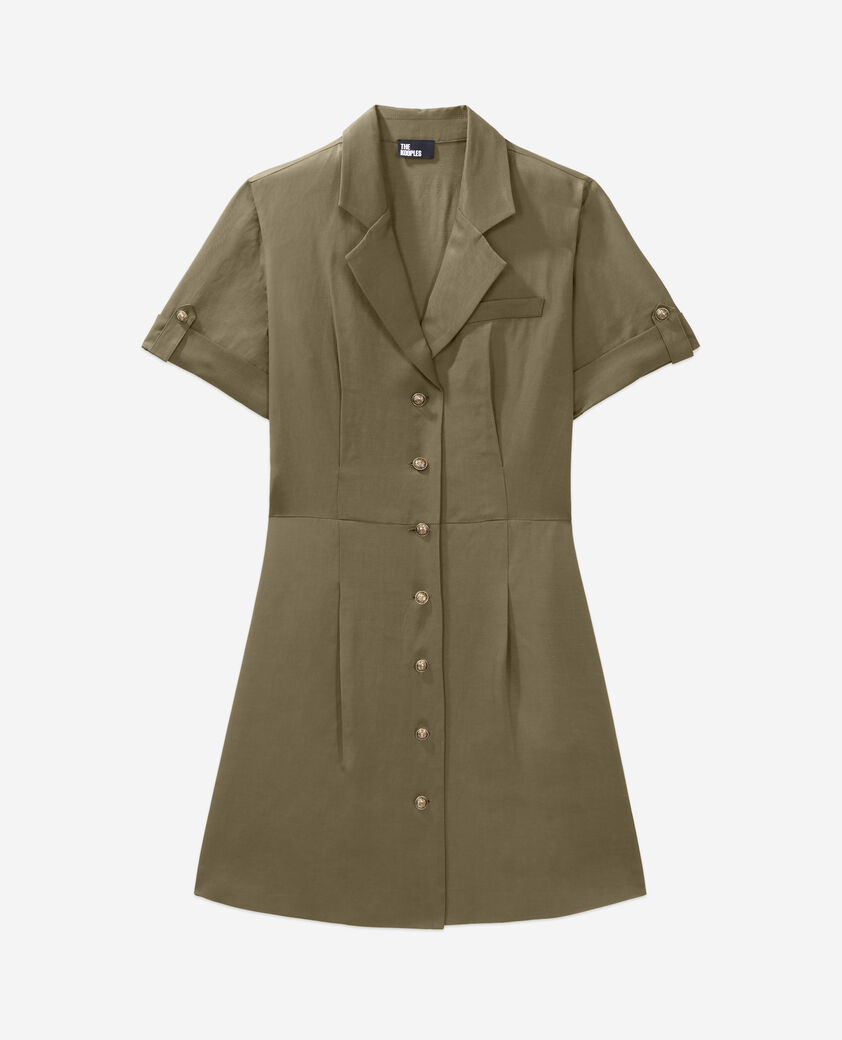The Kooples WOMEN KAKI short khaki dress