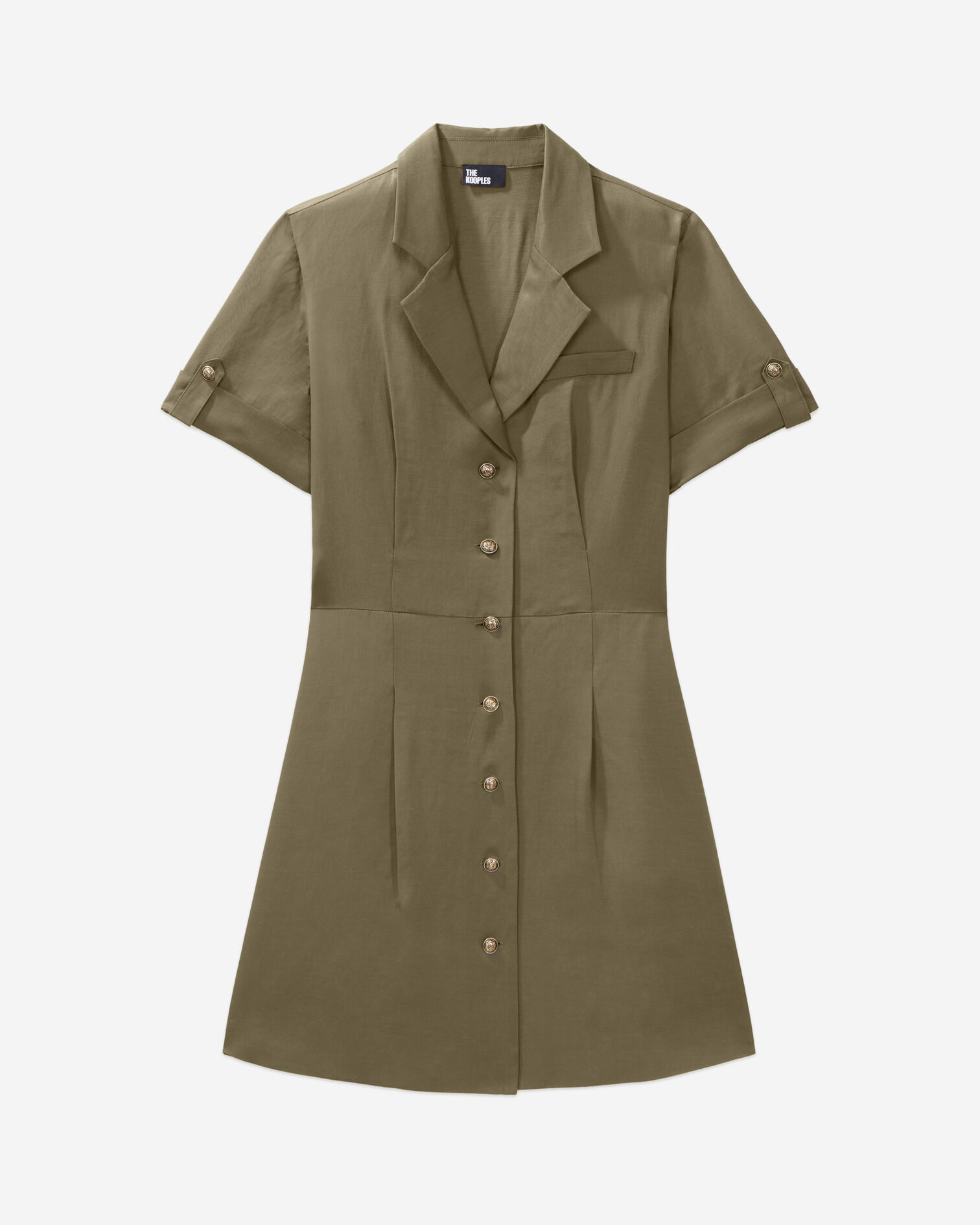 Short khaki dress, KAKI, hi-res image number null