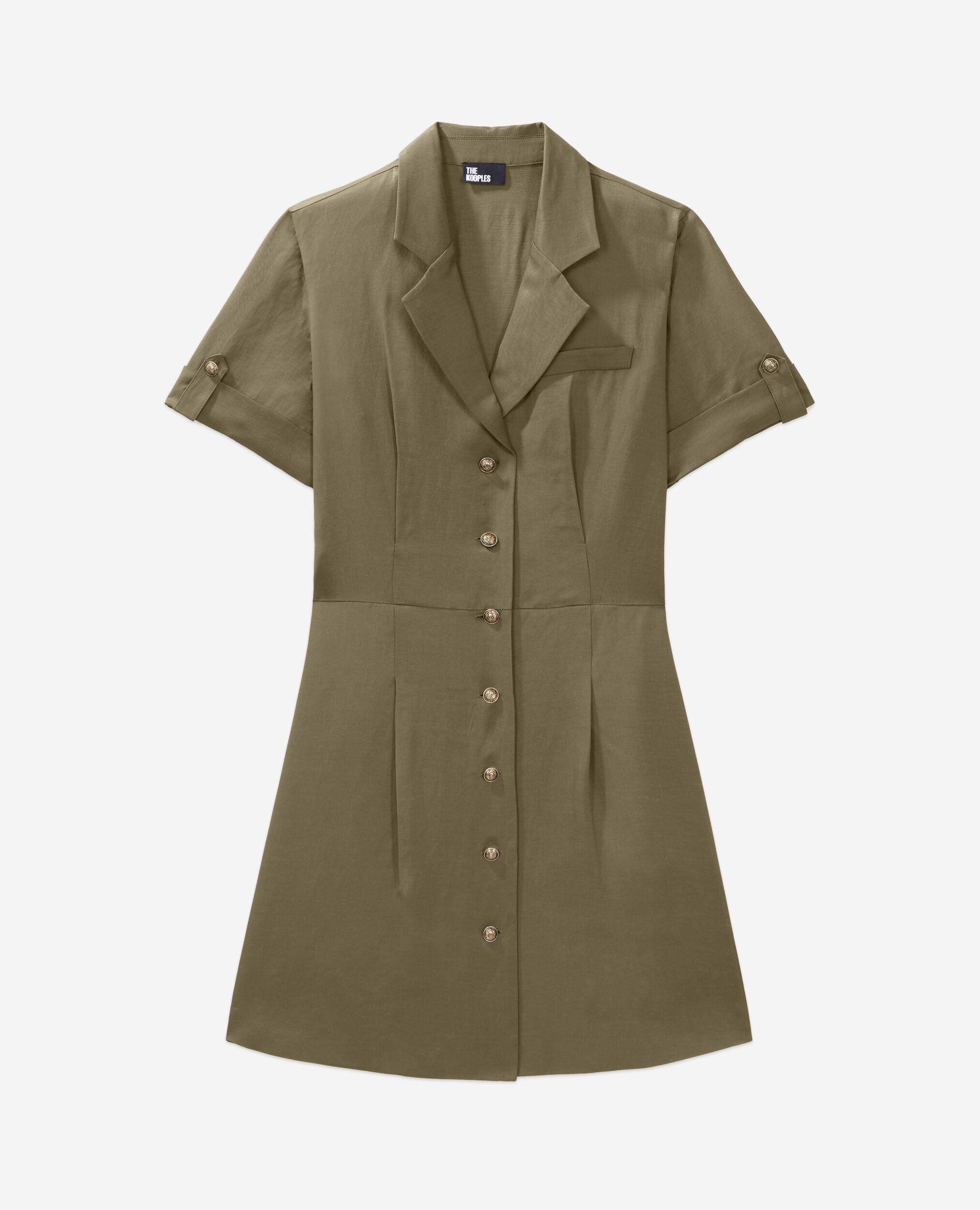 Short khaki dress, KAKI, hi-res image number null