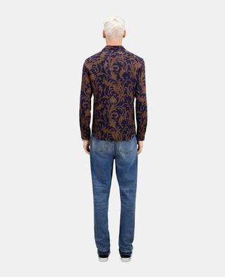 The Kooples H NAVY / BROWN printed shirt
