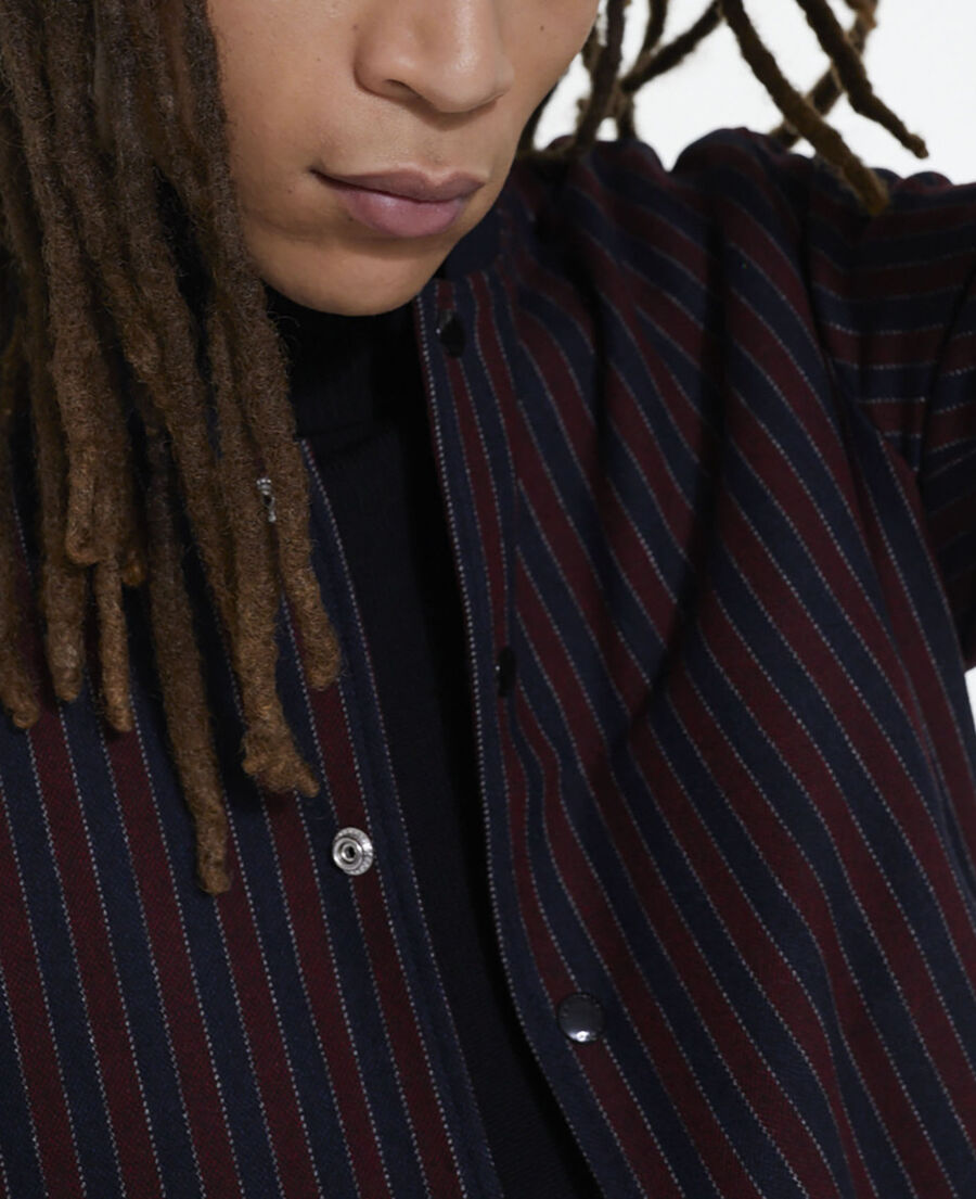 gestreifter blouson