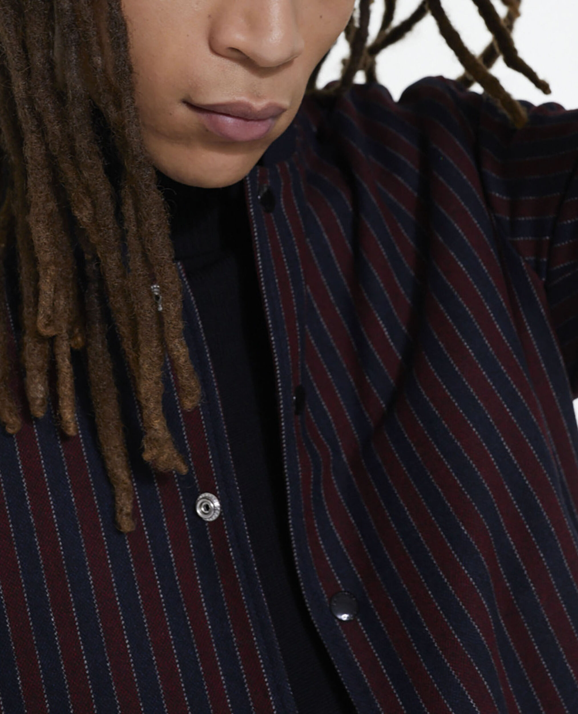 Gestreifter Blouson, BORDEAUX / NAVY, hi-res image number null