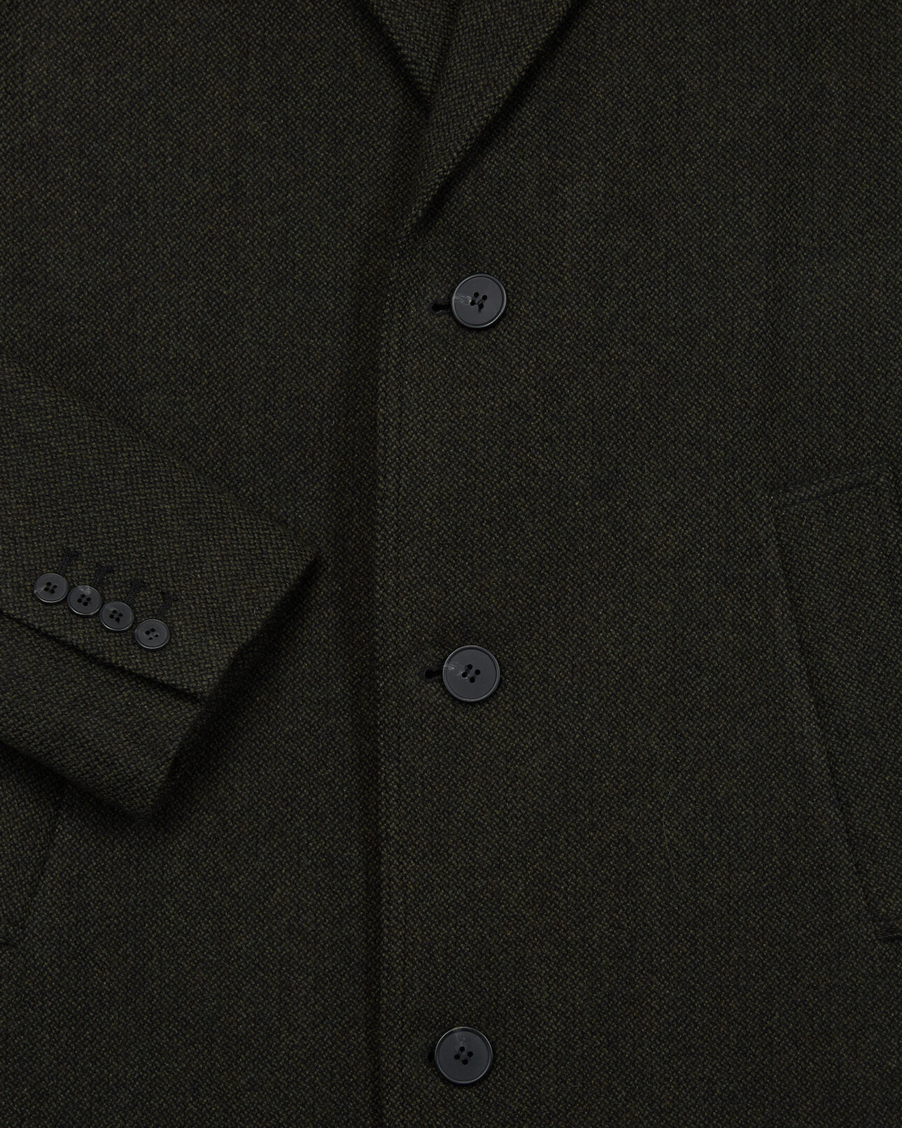 The Kooples HOMME KAKI manteau droit chiné