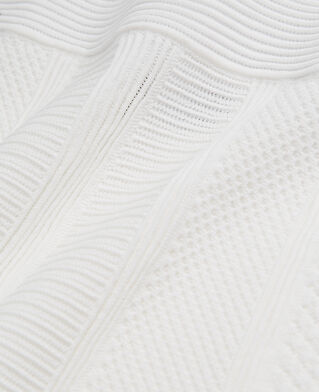 The Kooples DAMEN WHITE kurzer, wei&szlig;er strickrock