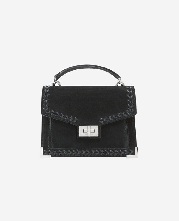 Small Emily bag in black suede leather