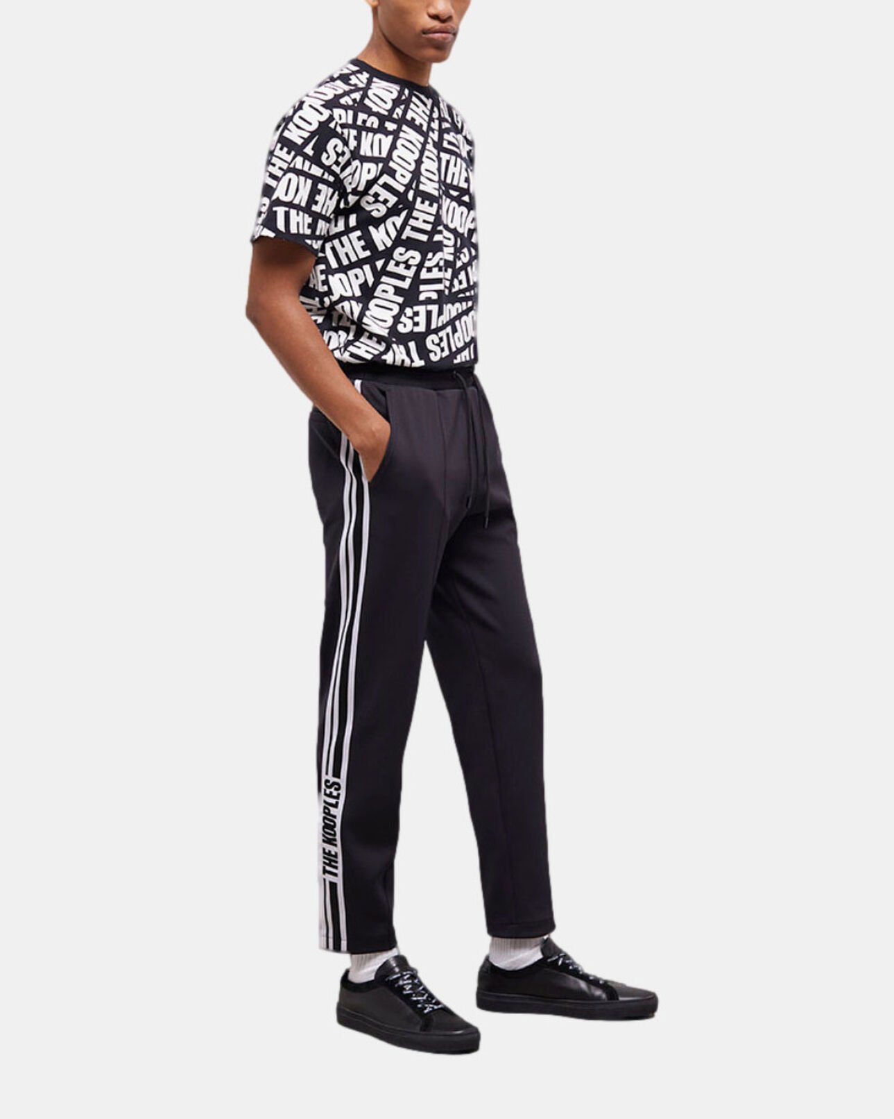 The Kooples HOMME BLACK jogging à logo noir
