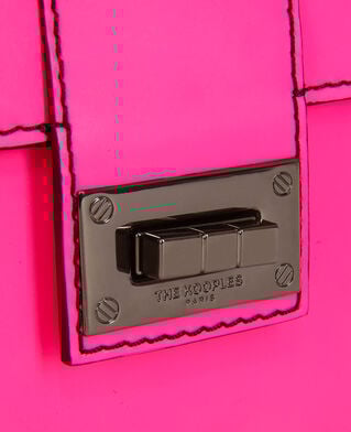 The Kooples WOMEN ELECTRIC PINK medium emily pink leather clutch bag