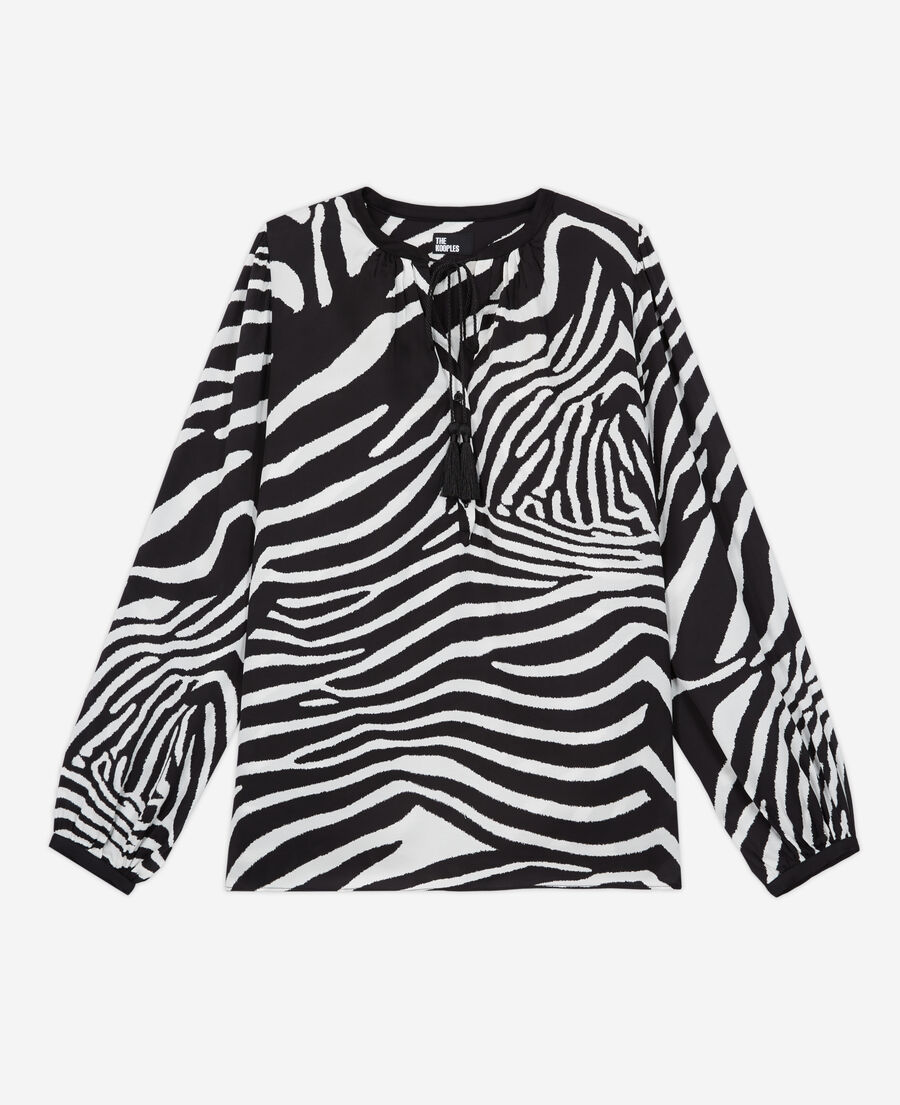 blouse imprimée zébré