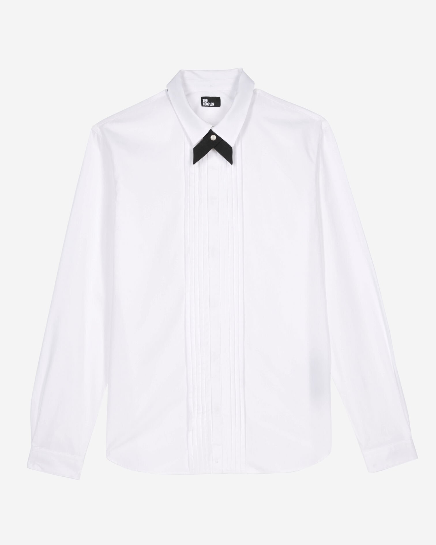 White formal shirt with classic collar, WHITE, hi-res image number null