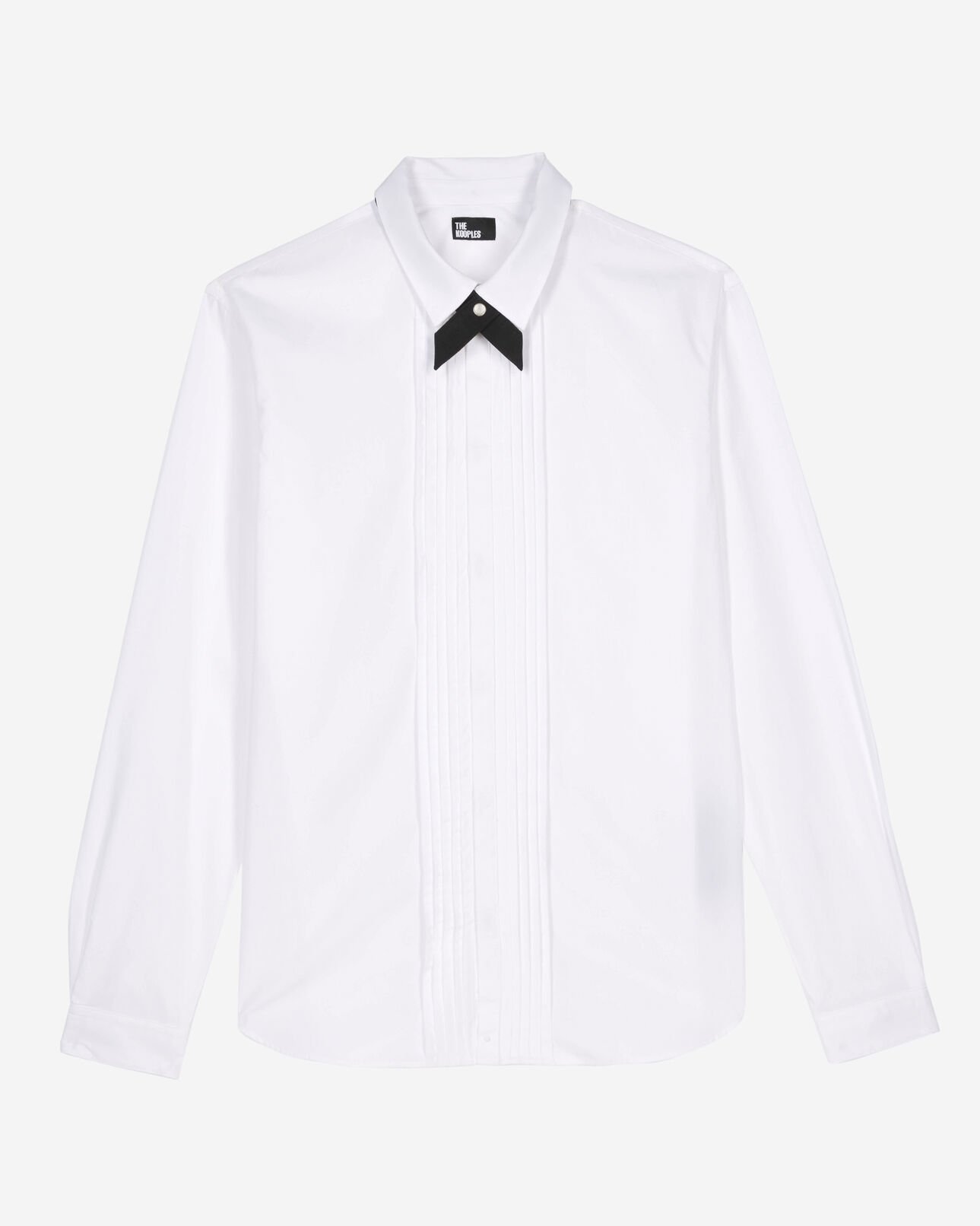 The Kooples HERREN WHITE weißes formelles hemd mit klassischem kragen