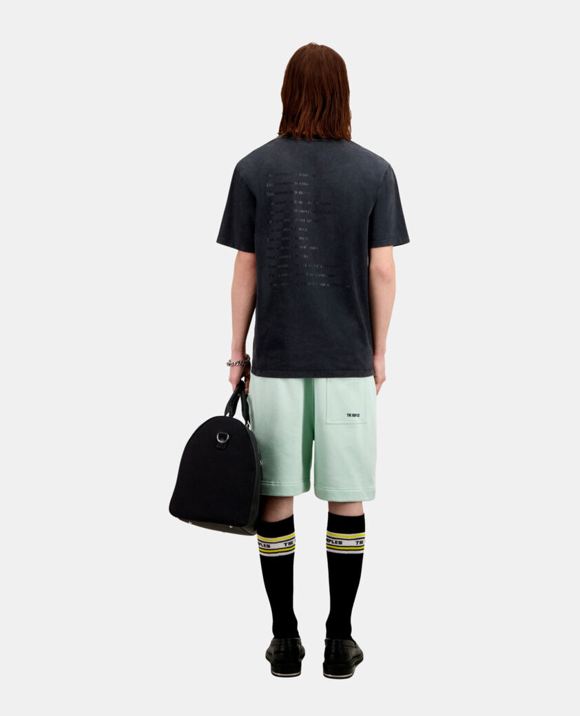 The Kooples MEN BLACK WASHED men's black what is t-shirt