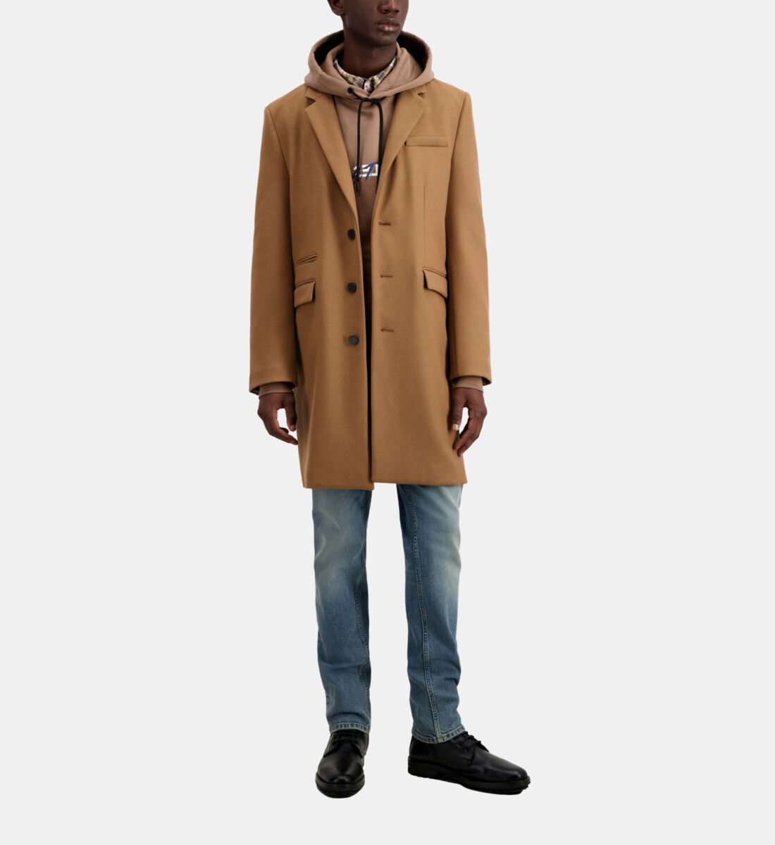 Camel coat shop wool blend