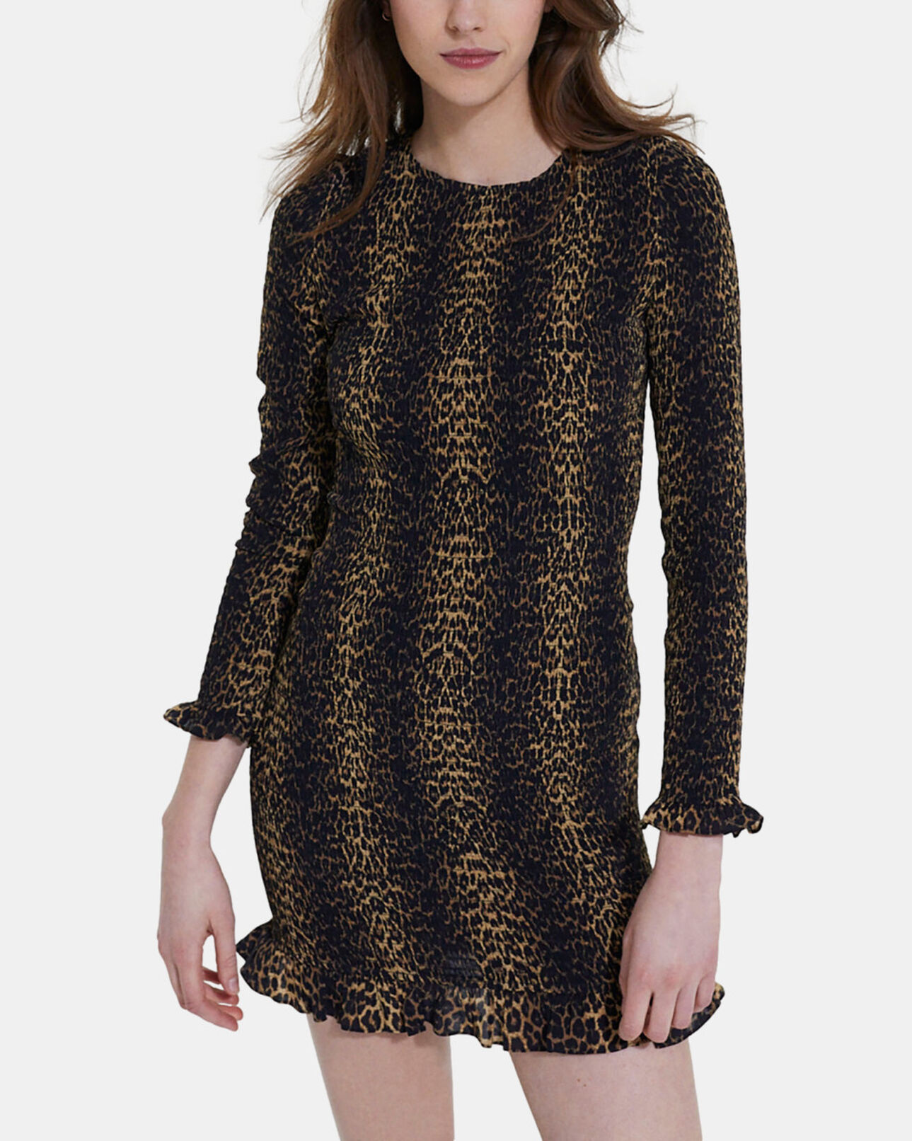 The Kooples WOMEN LEOPARD leopard print short dress
