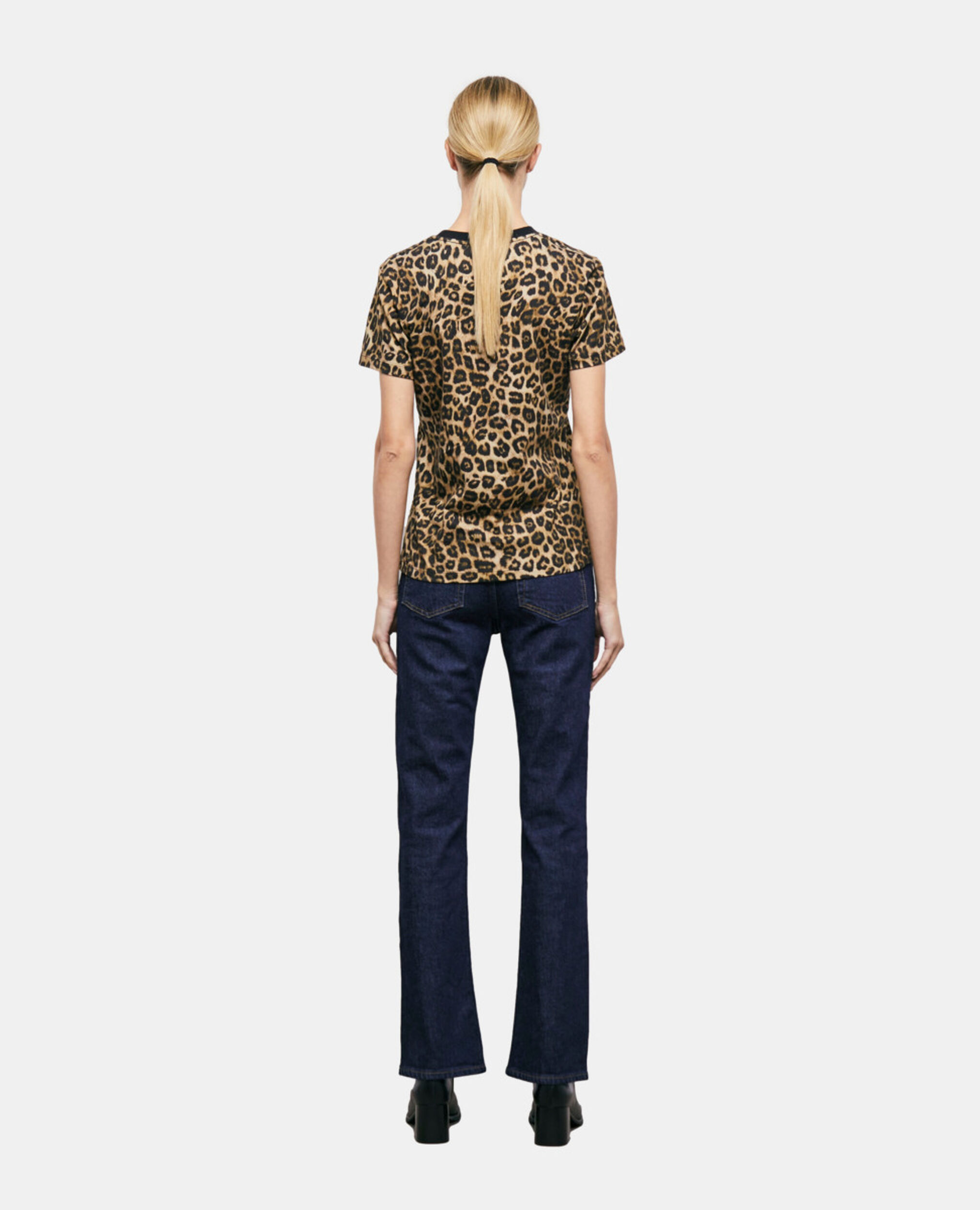 Women's leopard print t-shirt | The Kooples - US