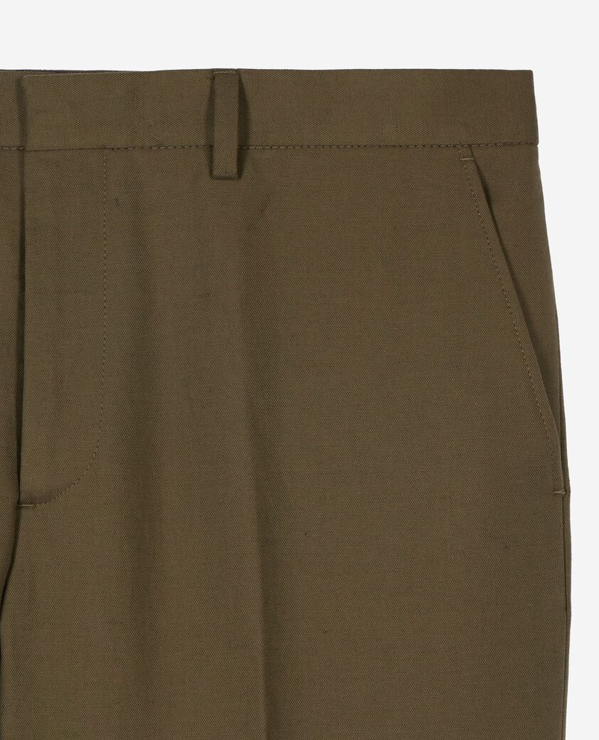 The Kooples MEN KAKI straight khaki suit pants