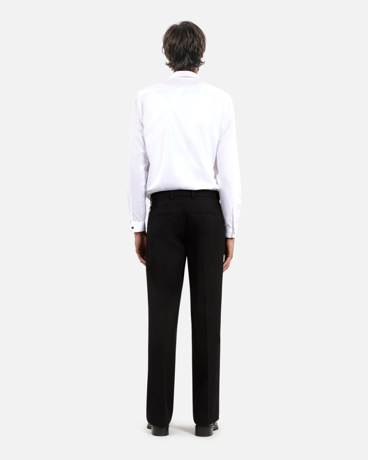 The Kooples HOMME BLACK pantalon large style cargo noir