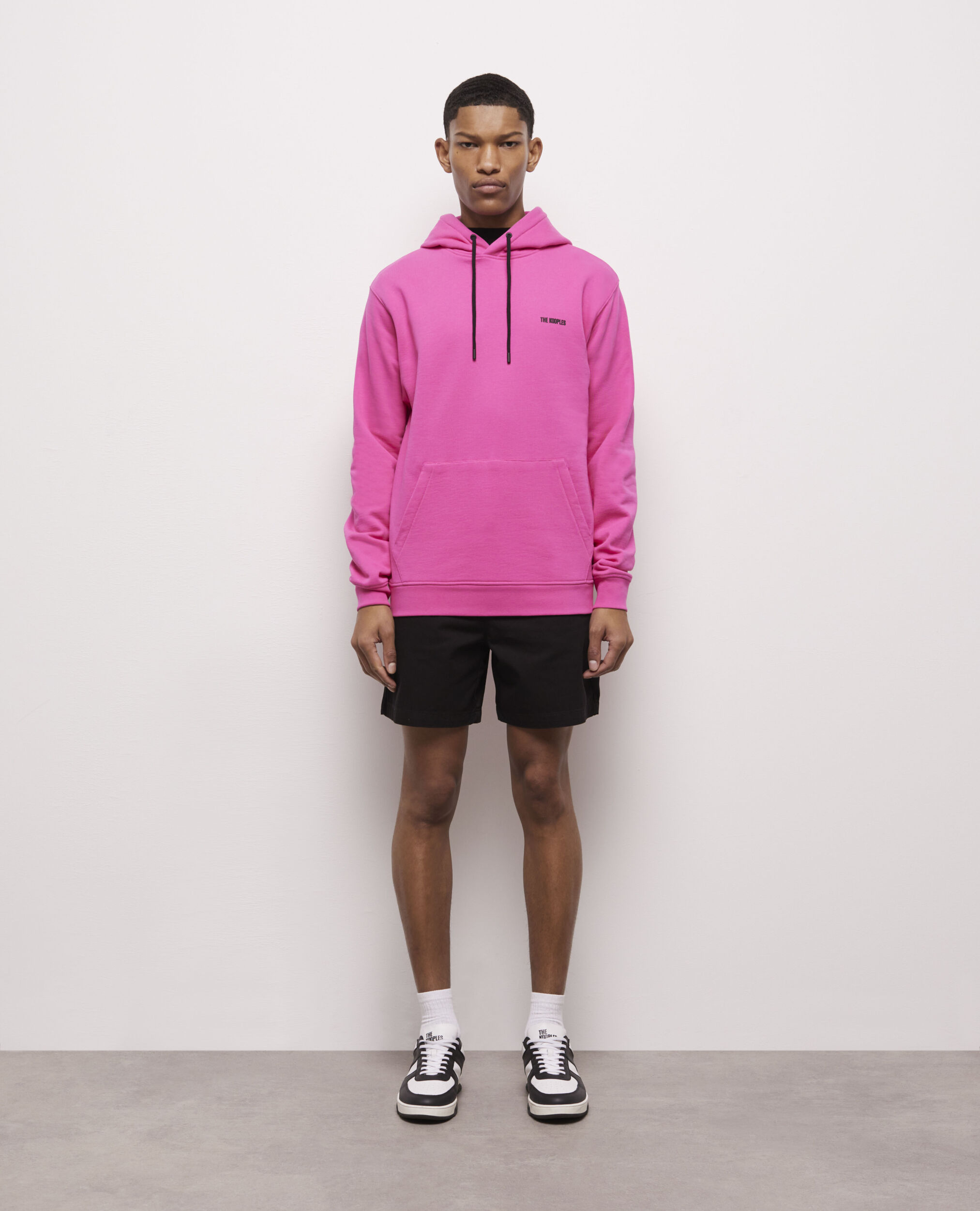 Sweatshirt à capuche rose avec logo, PINK, hi-res image number null