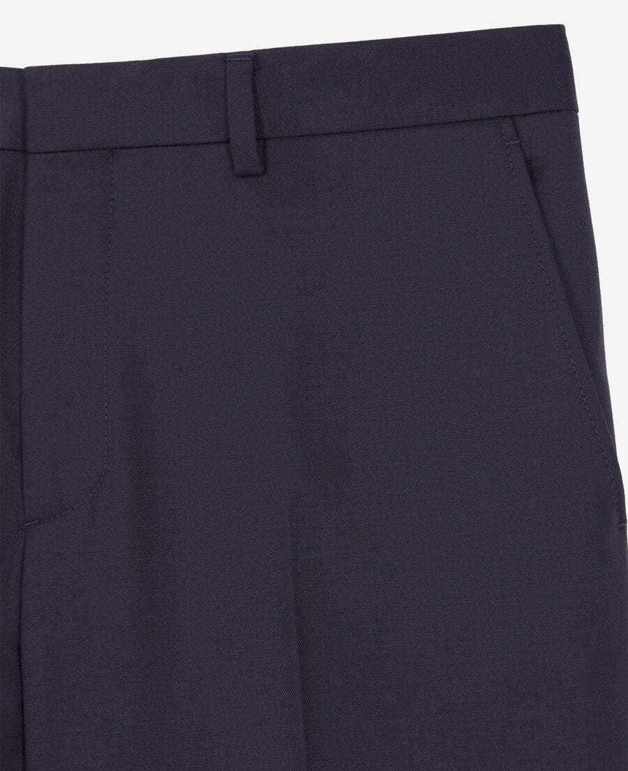 The Kooples HOMME NAVY pantalon de costume bleu marine en laine