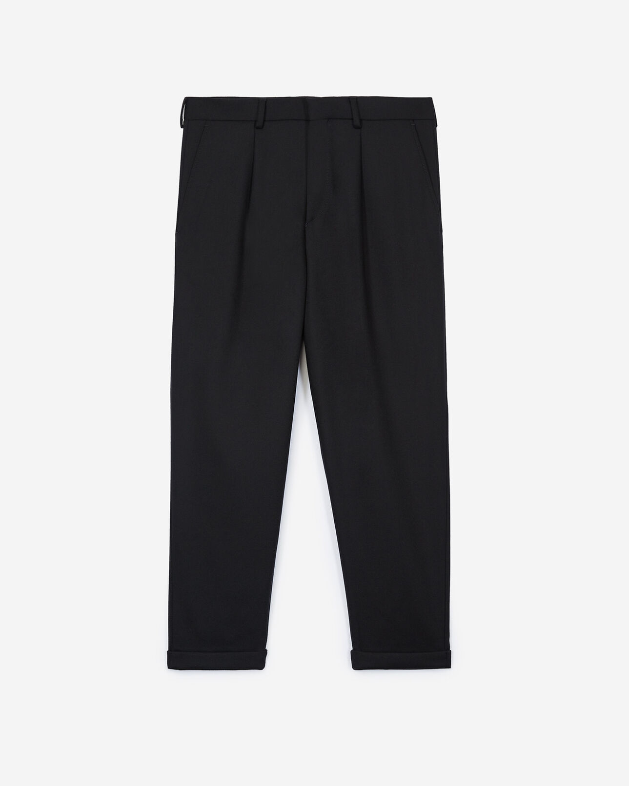 The Kooples HERREN BLACK schwarze chino-hose aus wolle