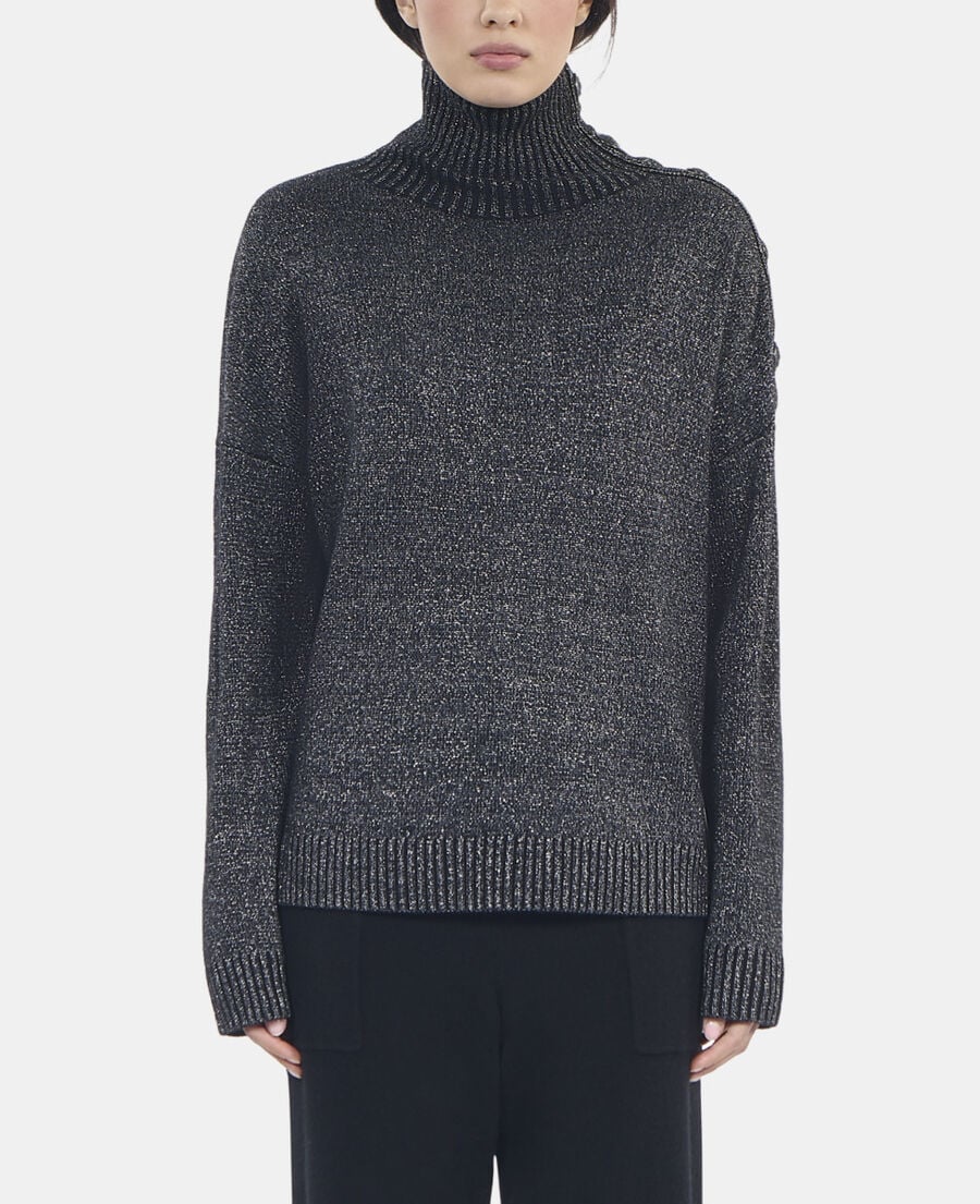 The Kooples DAMEN BLACK schwarzer pullover aus wolle und kaschmir