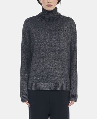 The Kooples DAMEN BLACK schwarzer pullover aus wolle und kaschmir