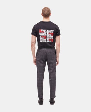 The Kooples HOMME BLACK pantalon de costume à motif