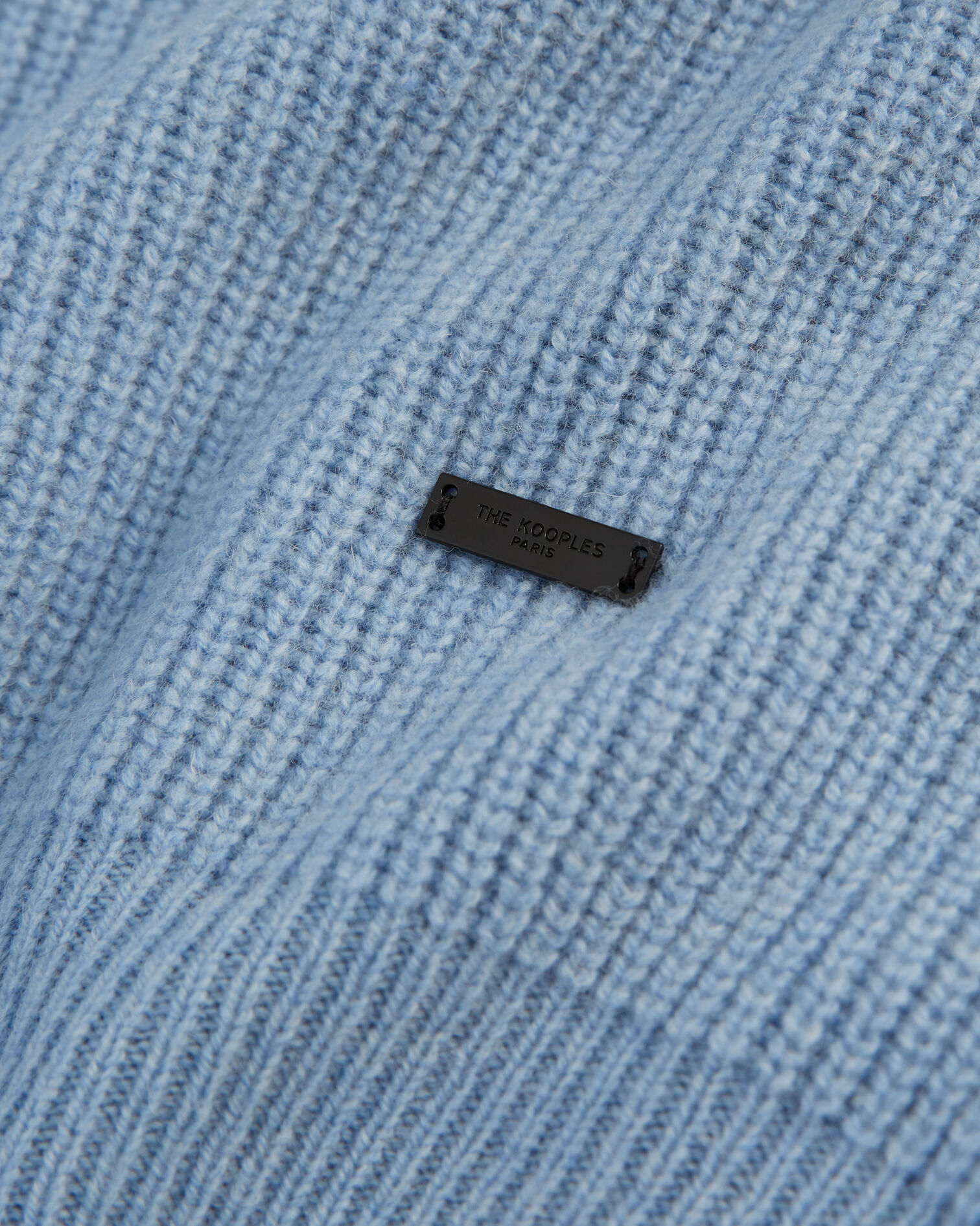Sky blue sweater in wool with crew neck, BABY BLUE, hi-res image number null