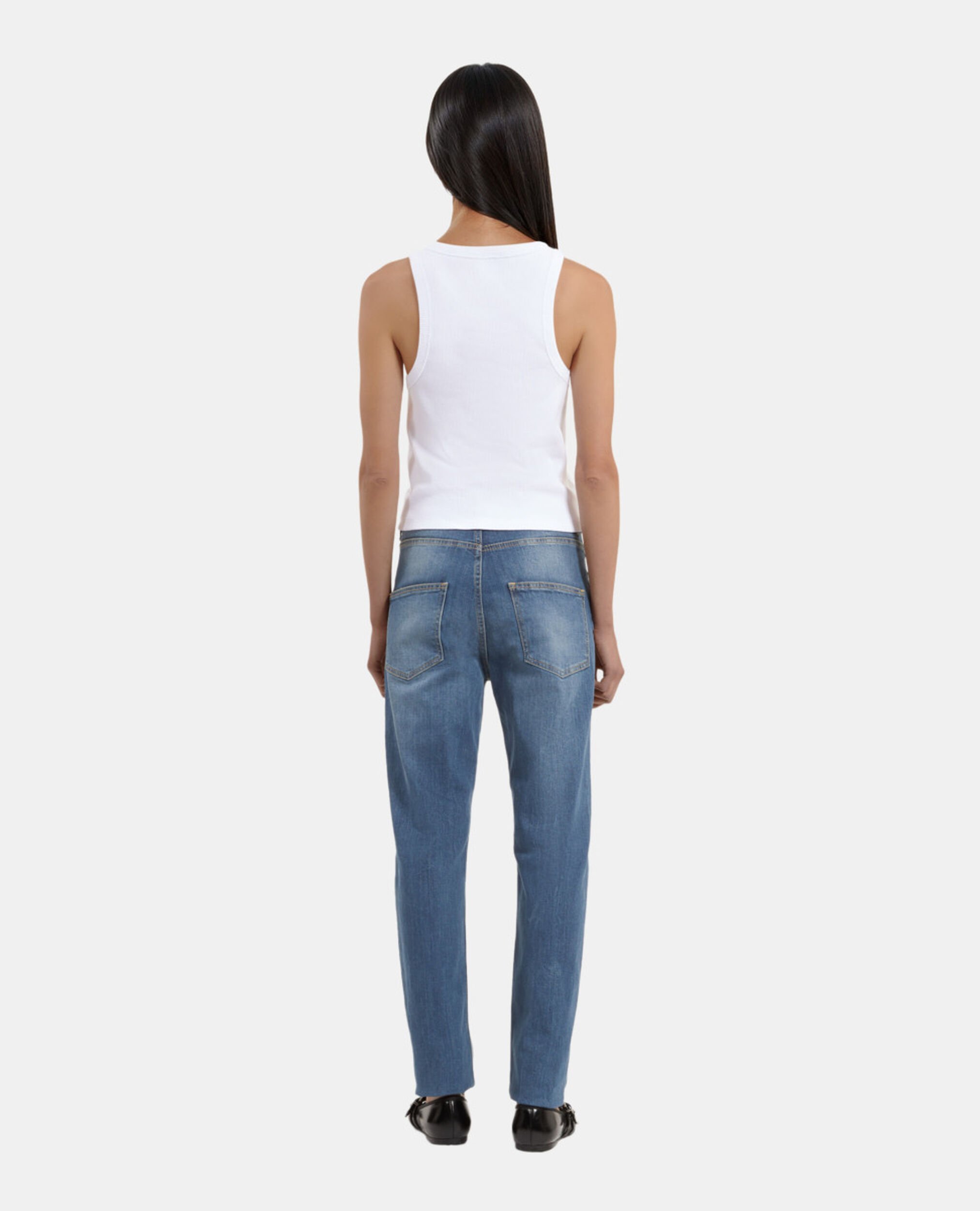 Blaue Slim-Fit-Jeans, MEDIUM BLUE, hi-res image number null
