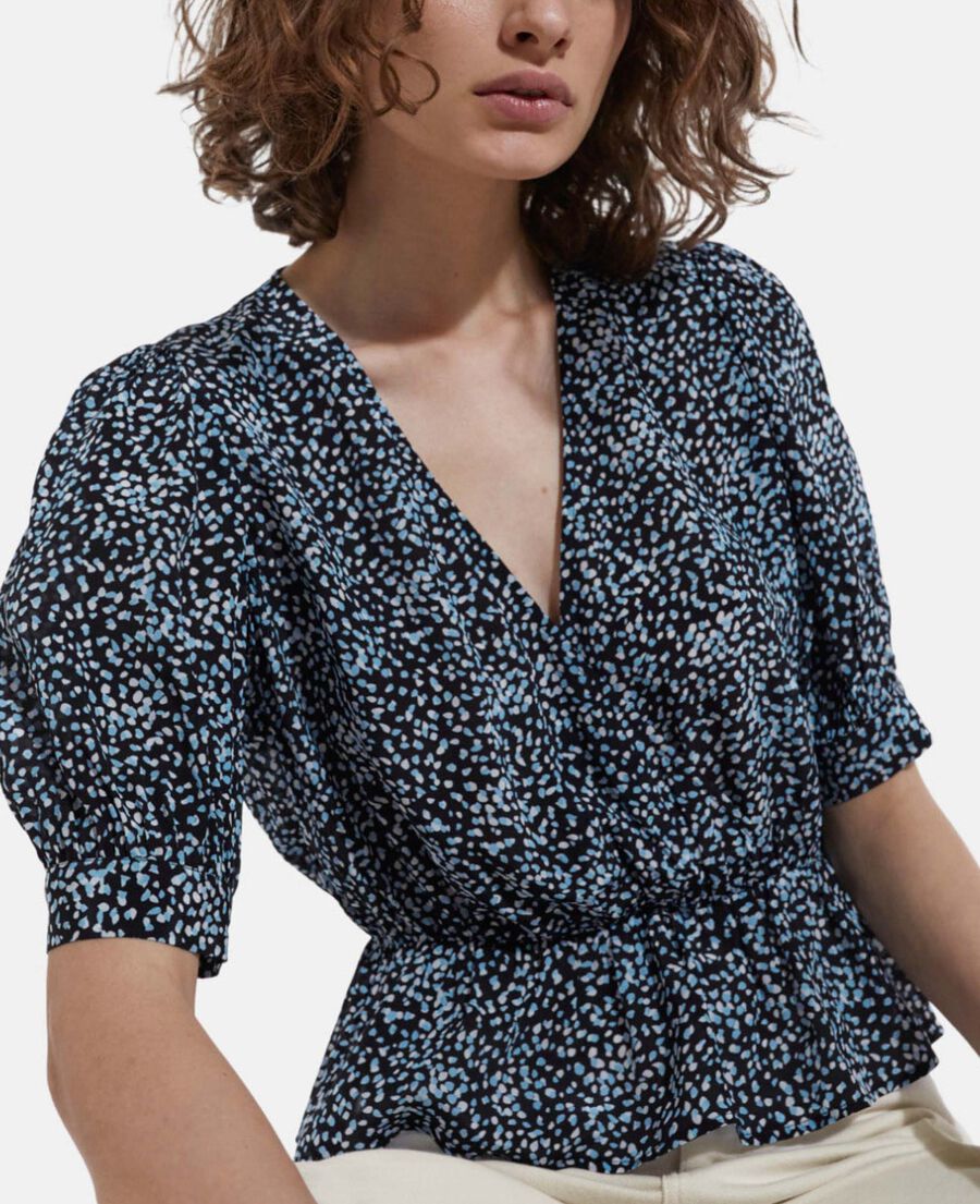 The Kooples FEMME INK BLUE top bleu
