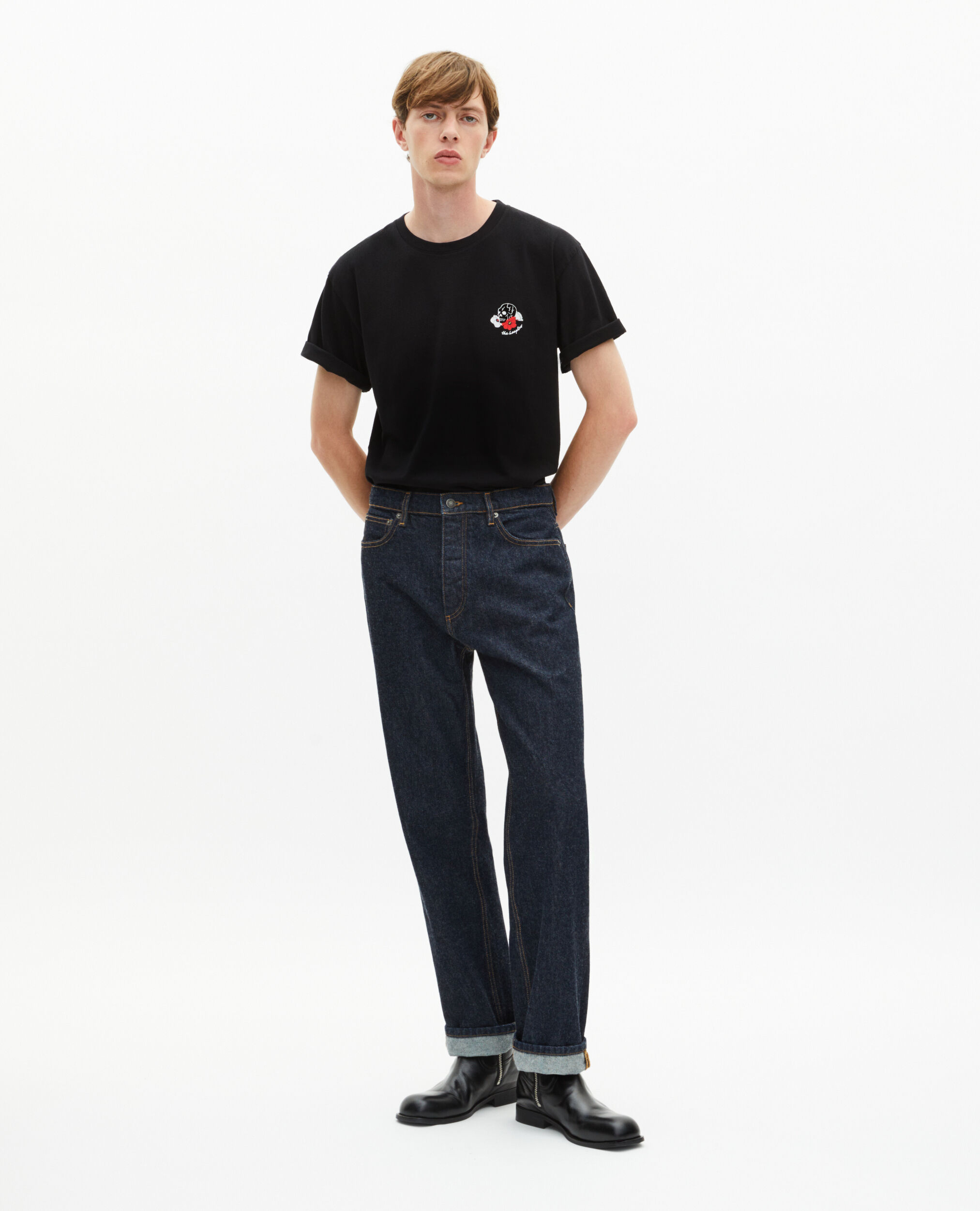 Blue straight jeans, BLUE ELECTRIC, hi-res image number null