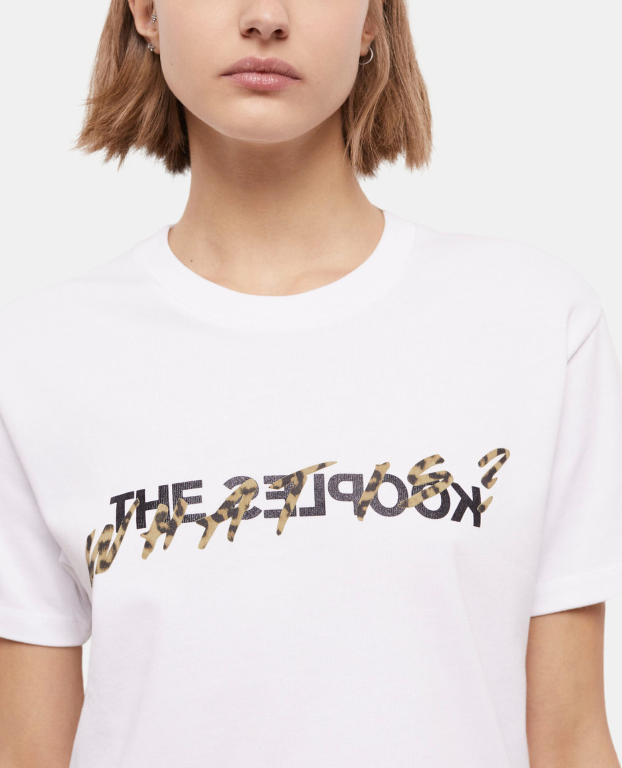 Women's white what is t-shirt, SNOW WHITE, hi-res image number null