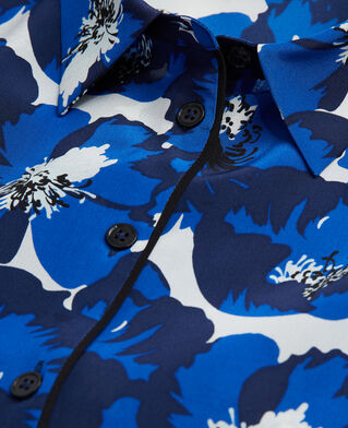 The Kooples WOMEN BLUE silk printed shirt